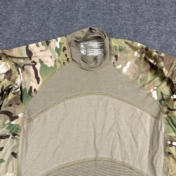 US Army Combat Shirt Mens Medium Flame Resistant Long Sleeve Military Multicam - Picture 2 of 8